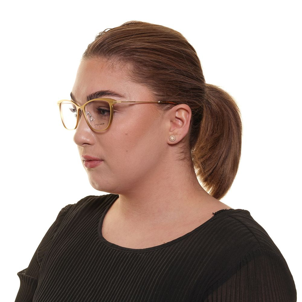 Yohji Yamamoto Women's Optical Frames – Gold Full-Rim, 53mm