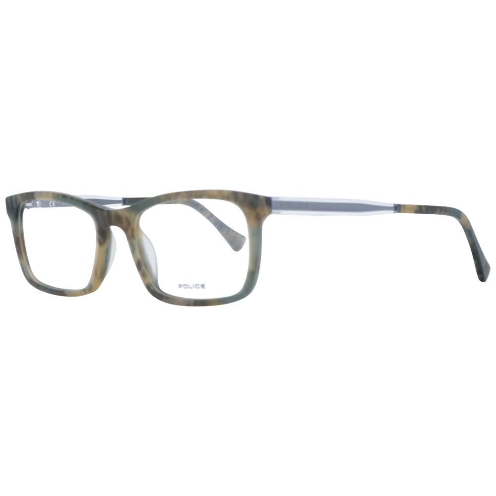 Police Green Men’s Optical Glasses – Rectangle Frame, 52mm