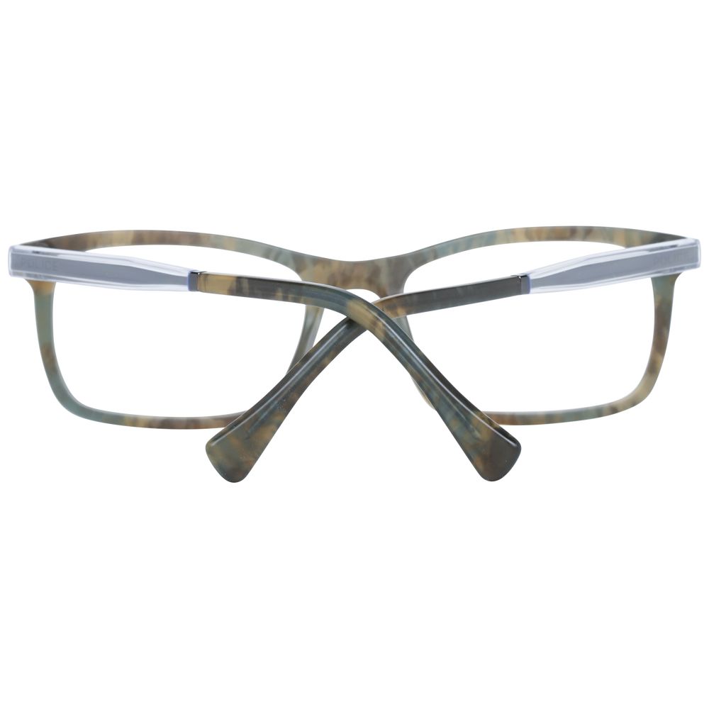 Police Green Men’s Optical Glasses – Rectangle Frame, 52mm