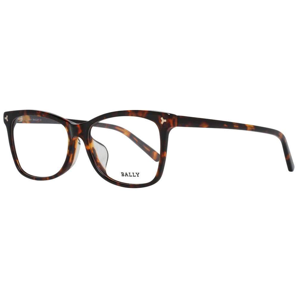 Bally Brown Women’s Optical Frames – Square Full-Rim Design