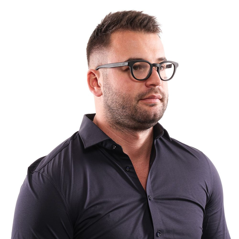 Lozza Black Unisex Optical Frames – Stylish Square Full-Rim
