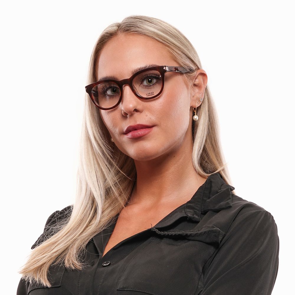 Lozza Brown Women’s Optical Frames – Butterfly Design, 47mm