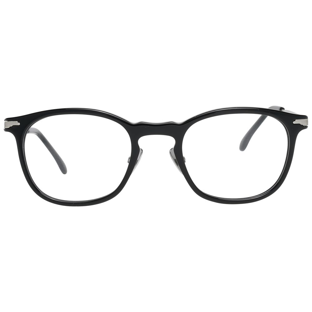 Lozza Black Men's Optical Frames – Round Full-Rim, 50mm