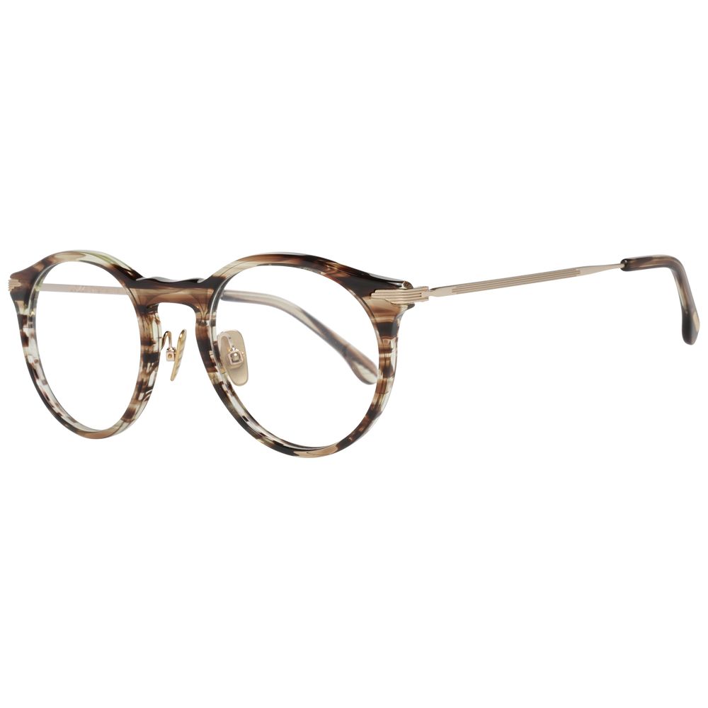 Lozza Brown Unisex Optical Frames – Square Full-Rim Design