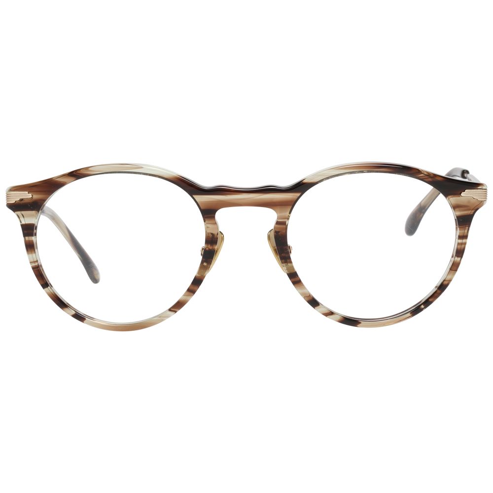 Lozza Brown Unisex Optical Frames – Square Full-Rim Design
