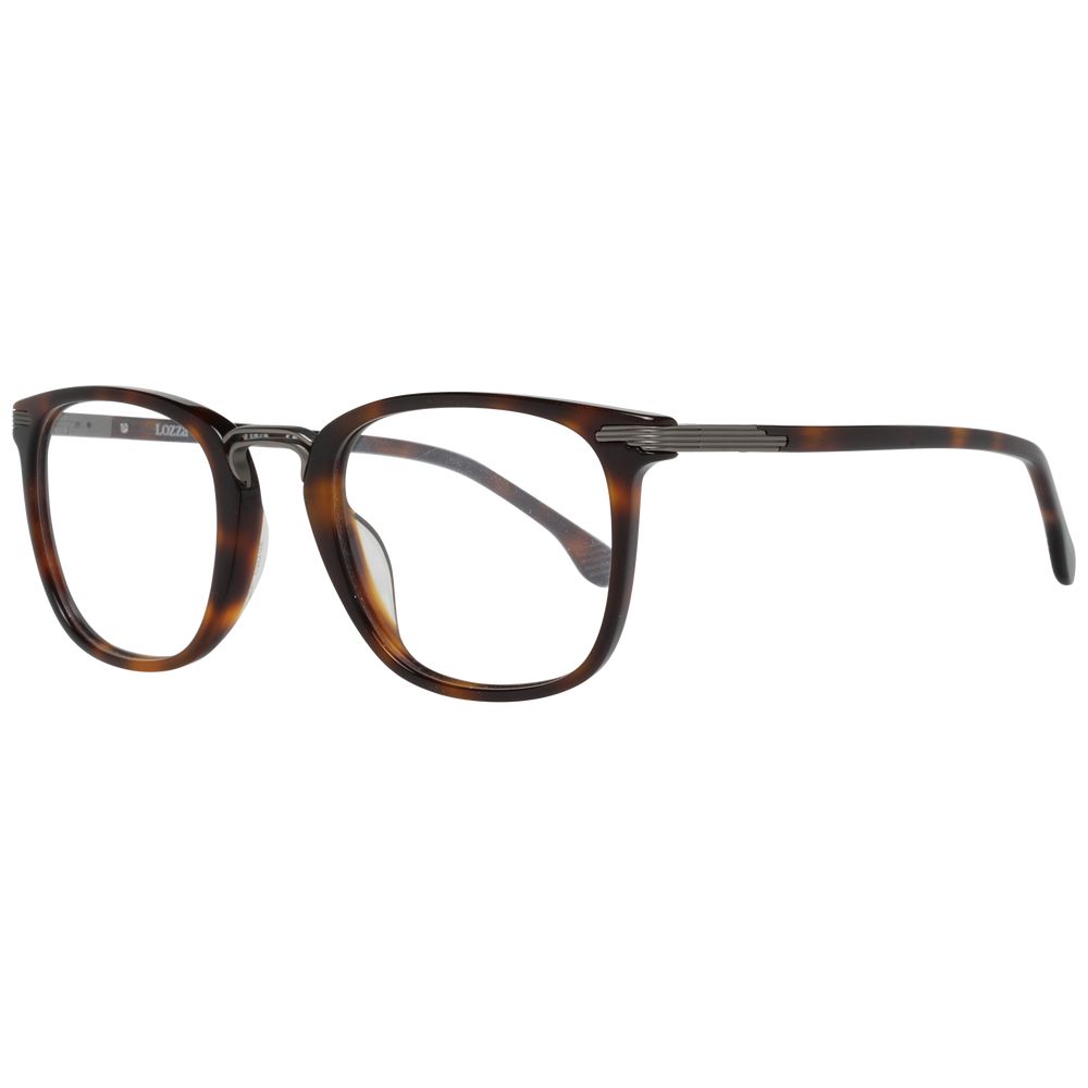 Lozza Unisex Brown Optical Glasses – Square Full-Rim Frame, 50mm