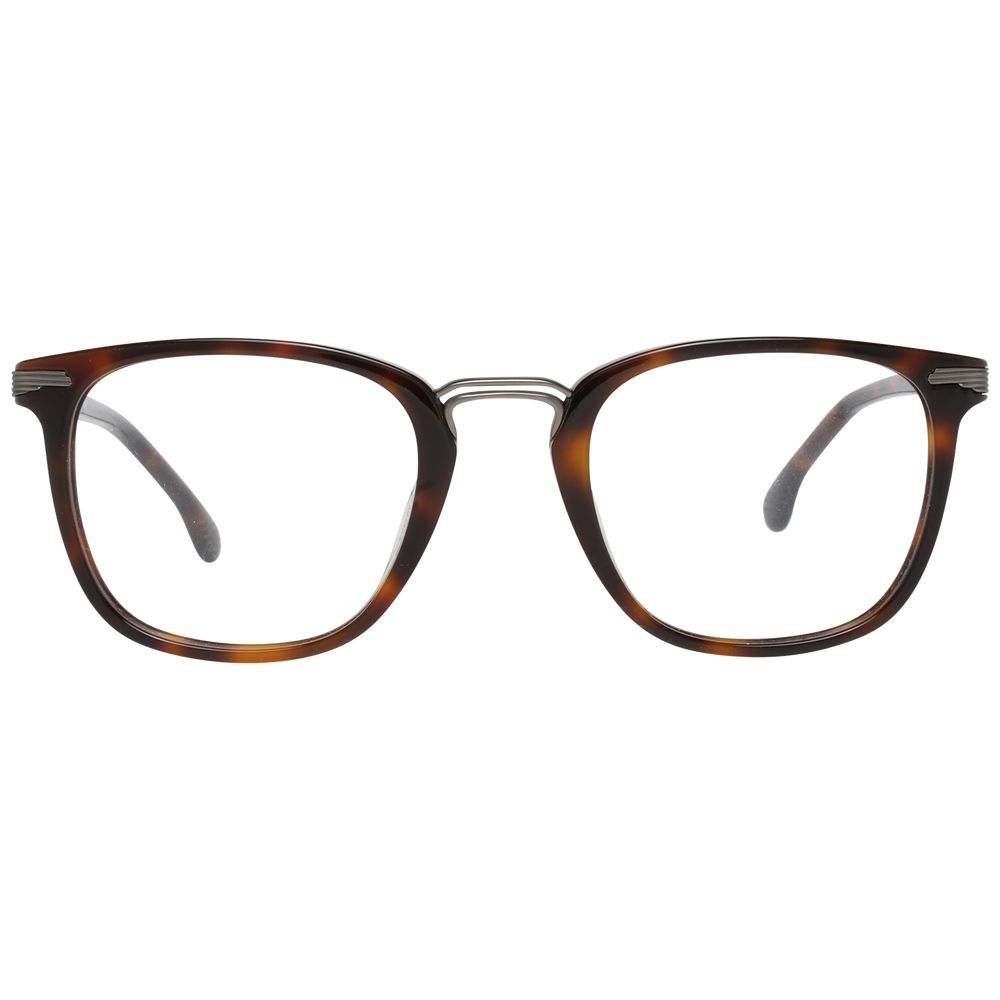 Lozza Unisex Brown Optical Glasses – Square Full-Rim Frame, 50mm