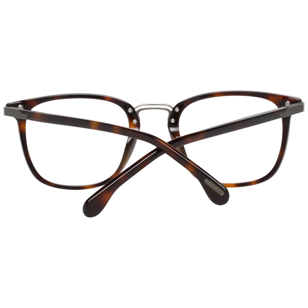 Lozza Unisex Brown Optical Glasses – Square Full-Rim Frame, 50mm