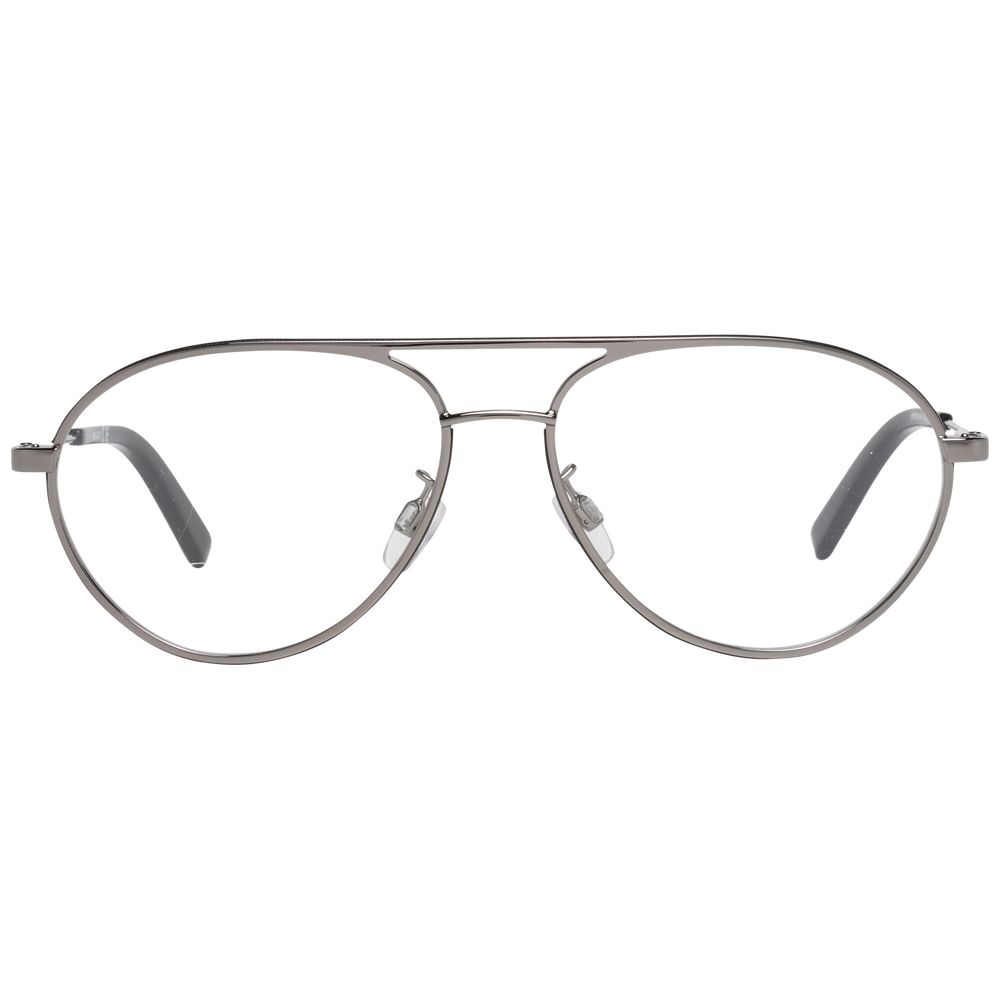 Bally Gray Men's Optical Frames – Gunmetal Aviator Style