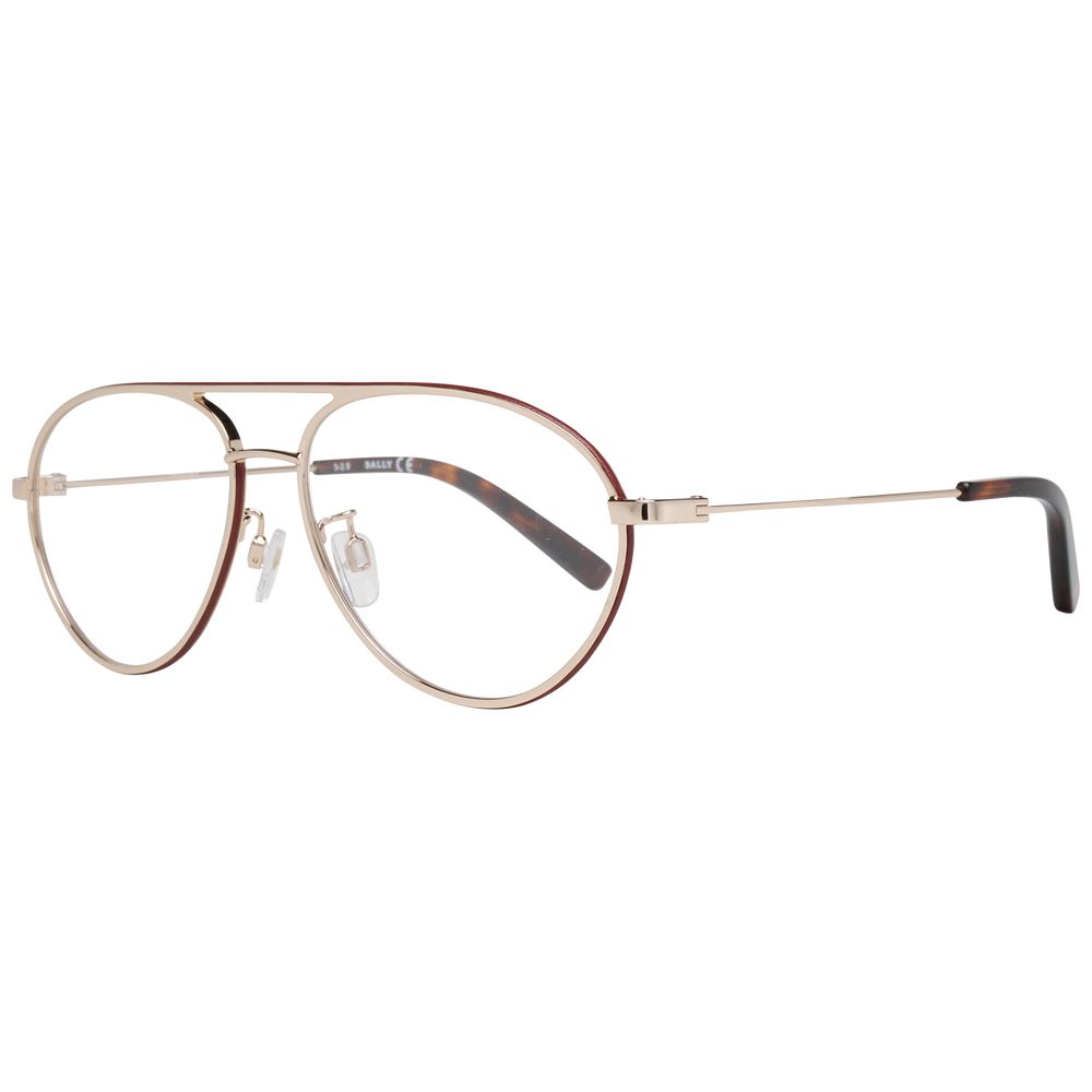 Bally Rose Gold Men's Optical Frames – Aviator Style, 57mm