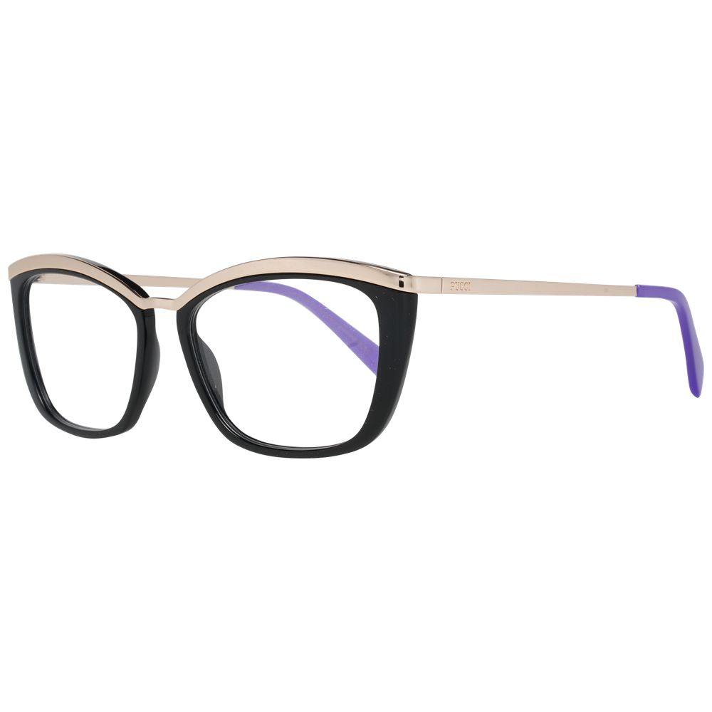 Emilio Pucci Women’s Optical Frames – Black Butterfly Design