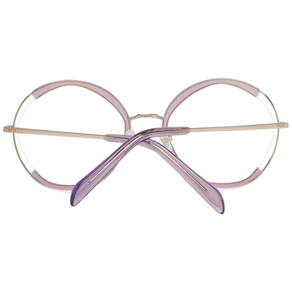 Emilio Pucci Women’s Optical Frames – Purple Round Design, 54mm