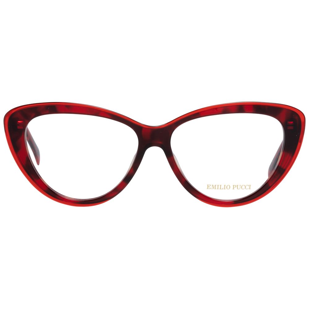 Emilio Pucci Red Women Optical Frames – 55mm