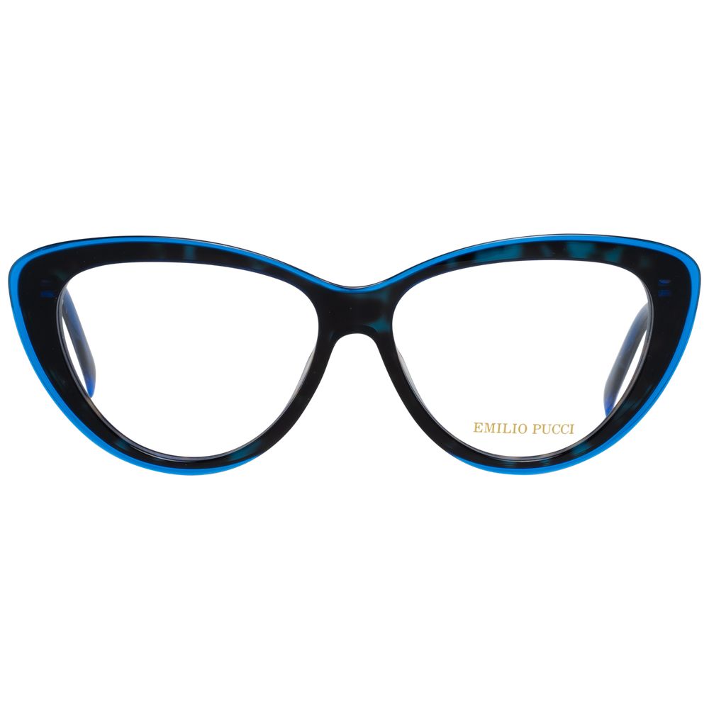 Emilio Pucci Women’s Optical Glasses – Blue Butterfly Frame, 55mm