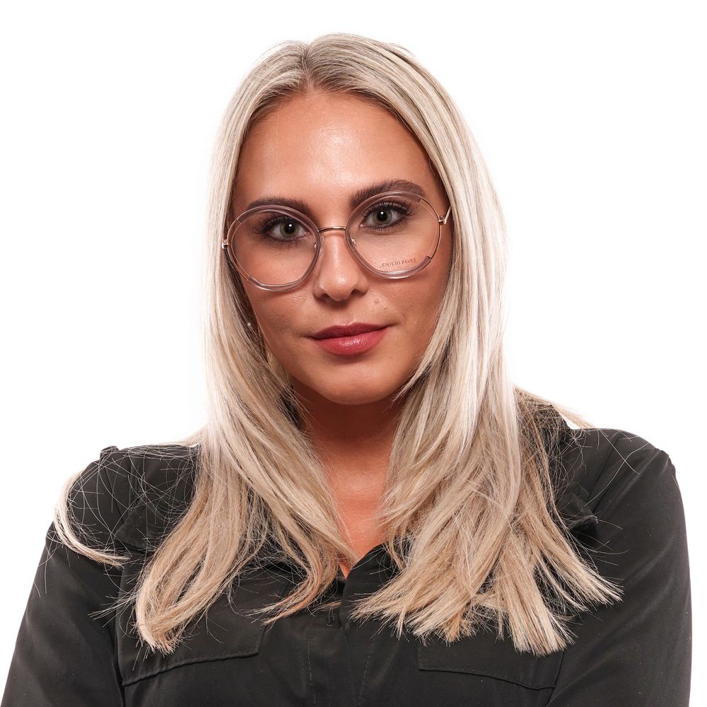 Emilio Pucci Women’s Optical Frames – Purple Round Design, 54mm