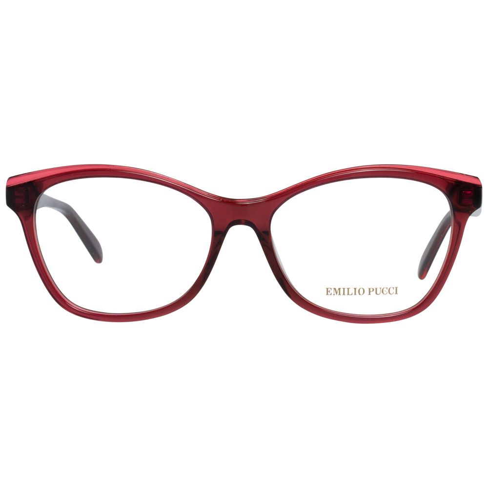 Emilio Pucci Red Women's Optical Frames – 54mm Full-Rim