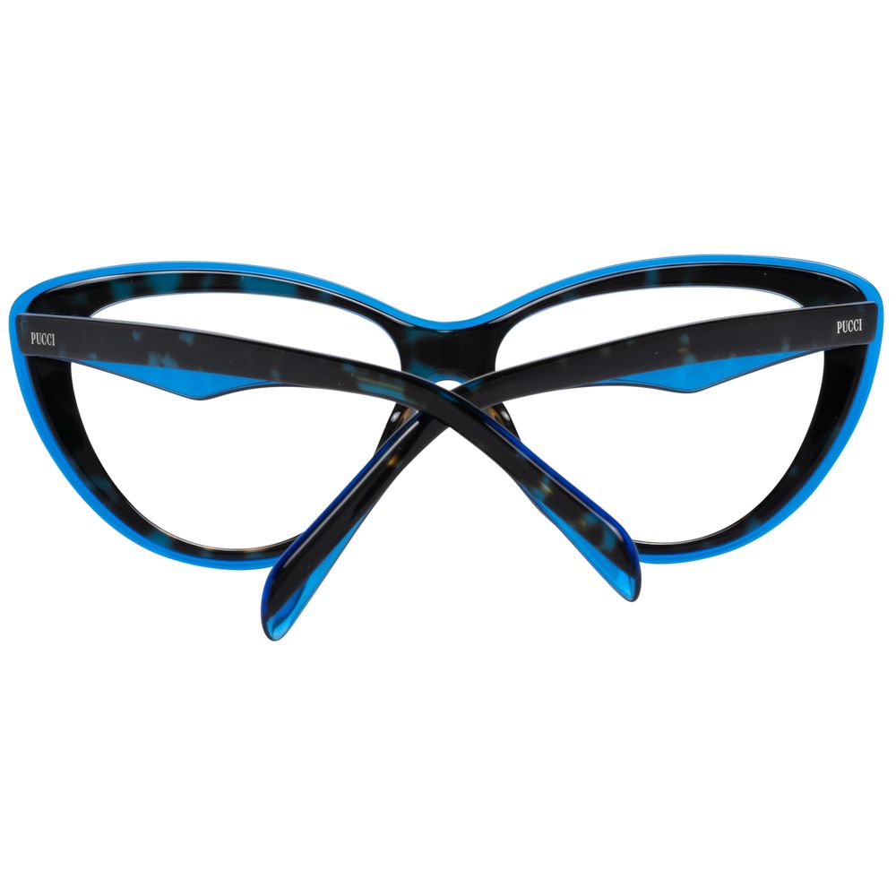 Emilio Pucci Women’s Optical Glasses – Blue Butterfly Frame, 55mm