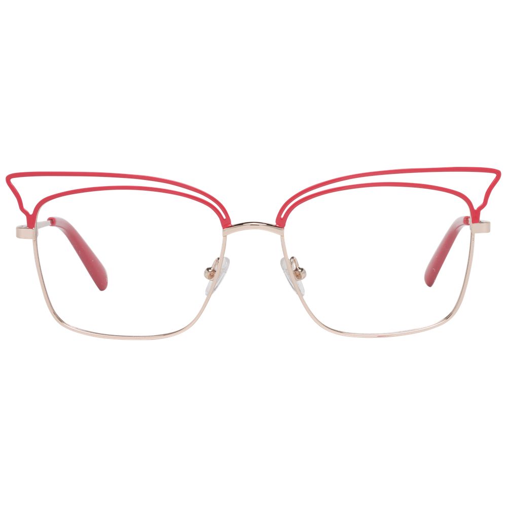 Emilio Pucci Women’s Optical Frames – Red Full-Rim, 53mm