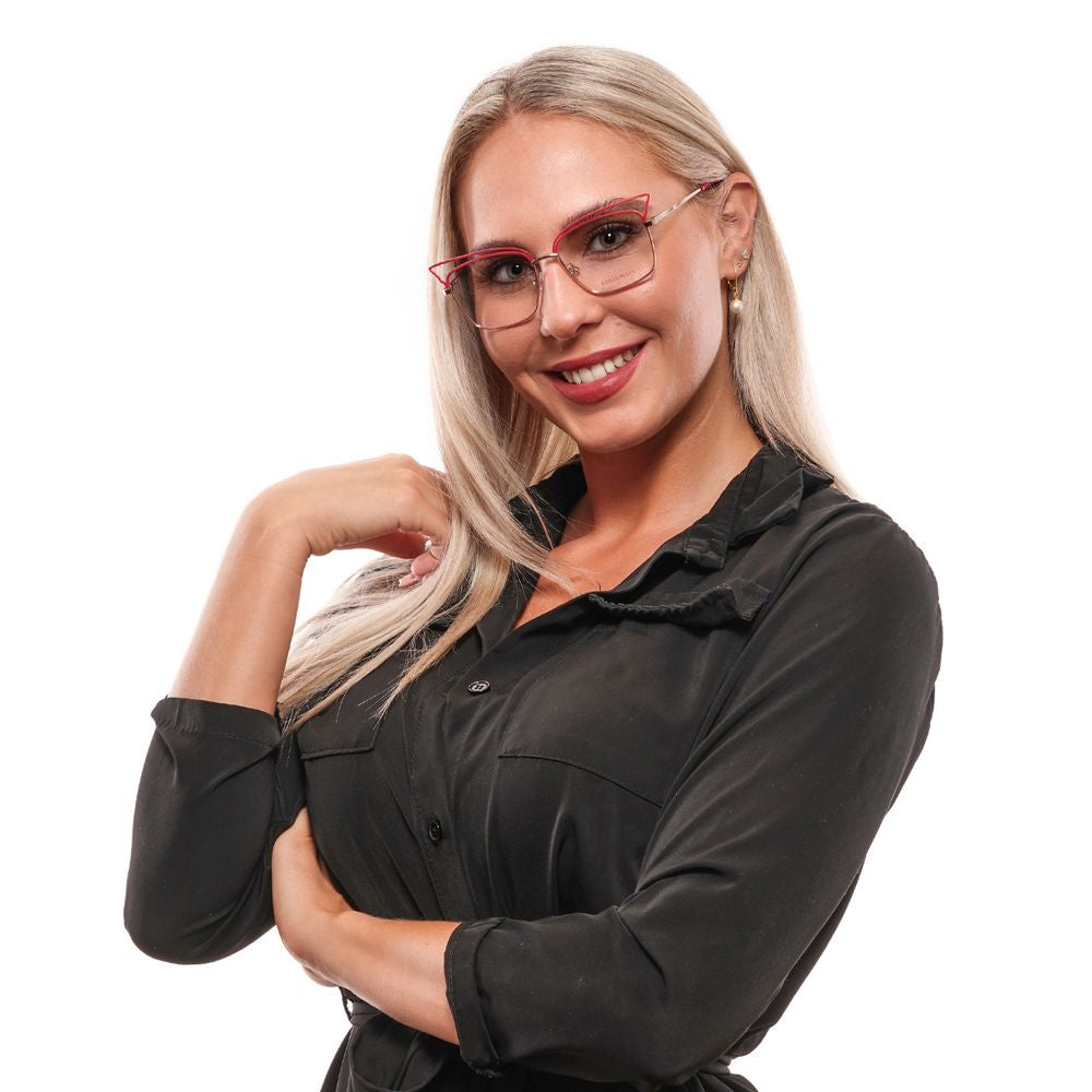 Emilio Pucci Women’s Optical Frames – Red Full-Rim, 53mm