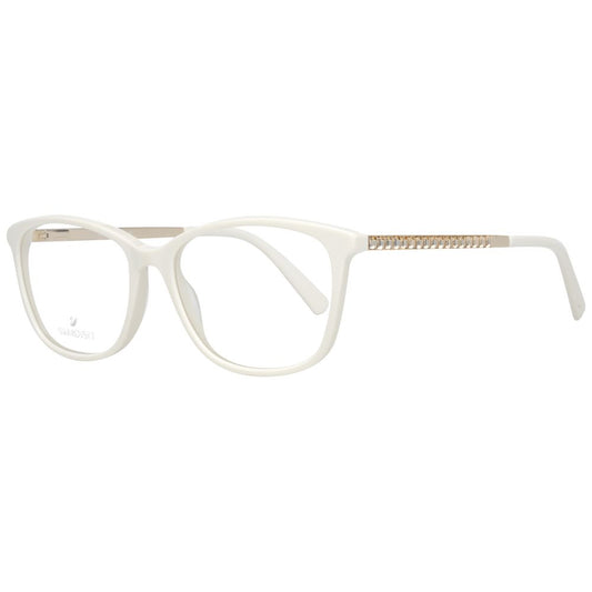 Swarovski Women’s Optical Frames – White Trapezium Design
