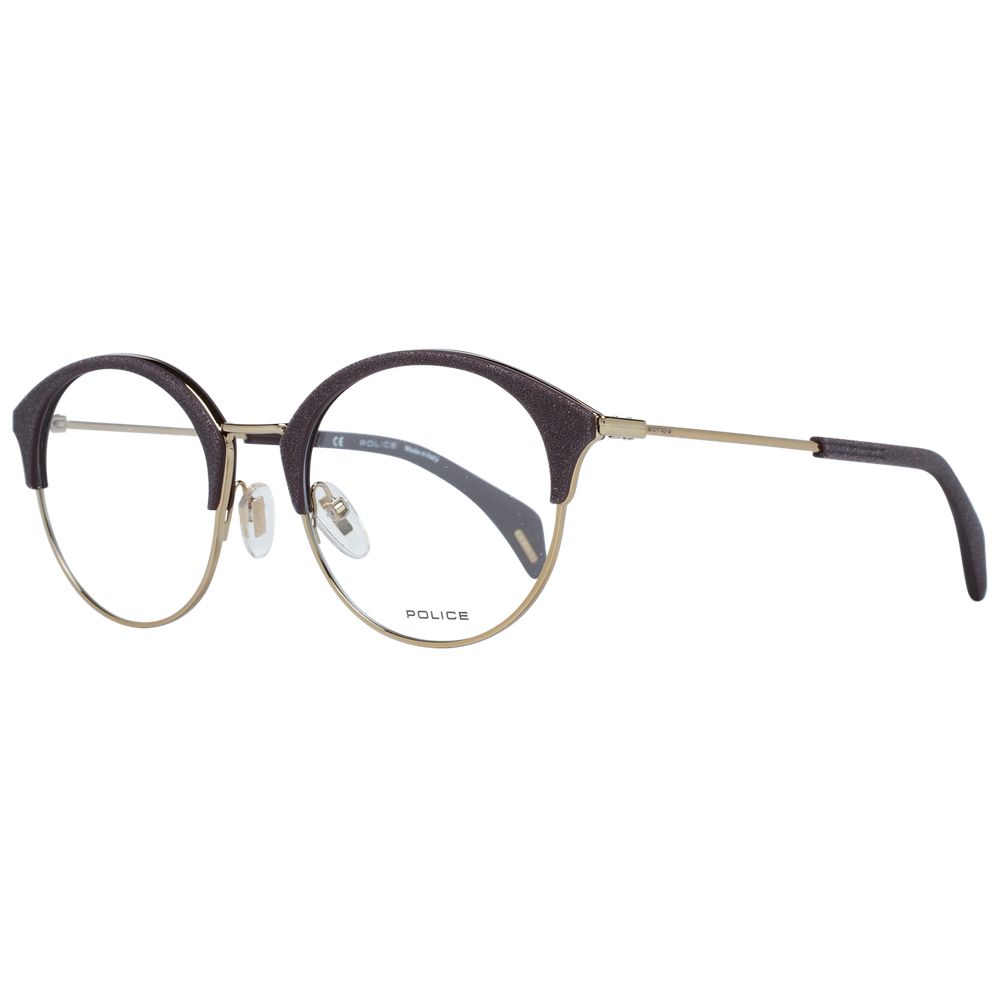 Police Women’s Optical Frames – Purple Square Full-Rim, 50mm