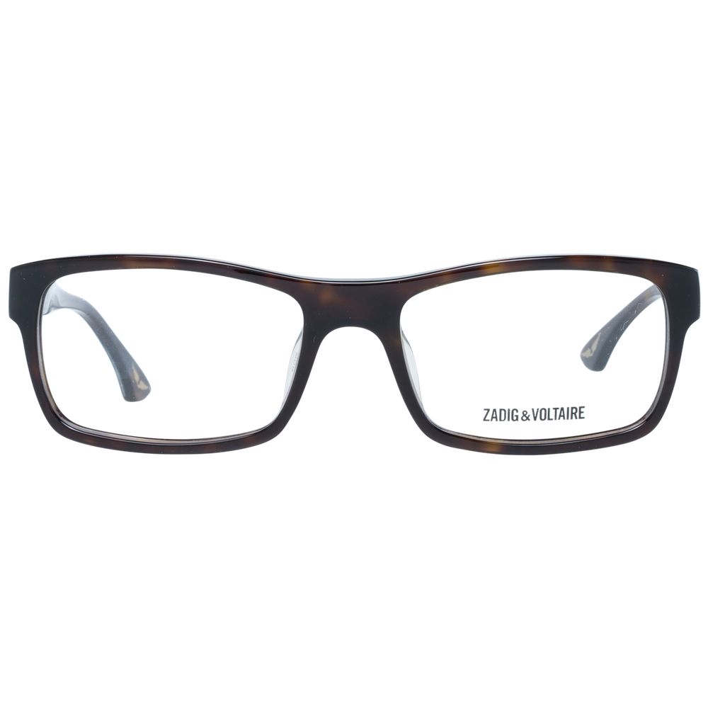 Zadig & Voltaire Men’s Optical Frames – Brown Rectangle Full-Rim