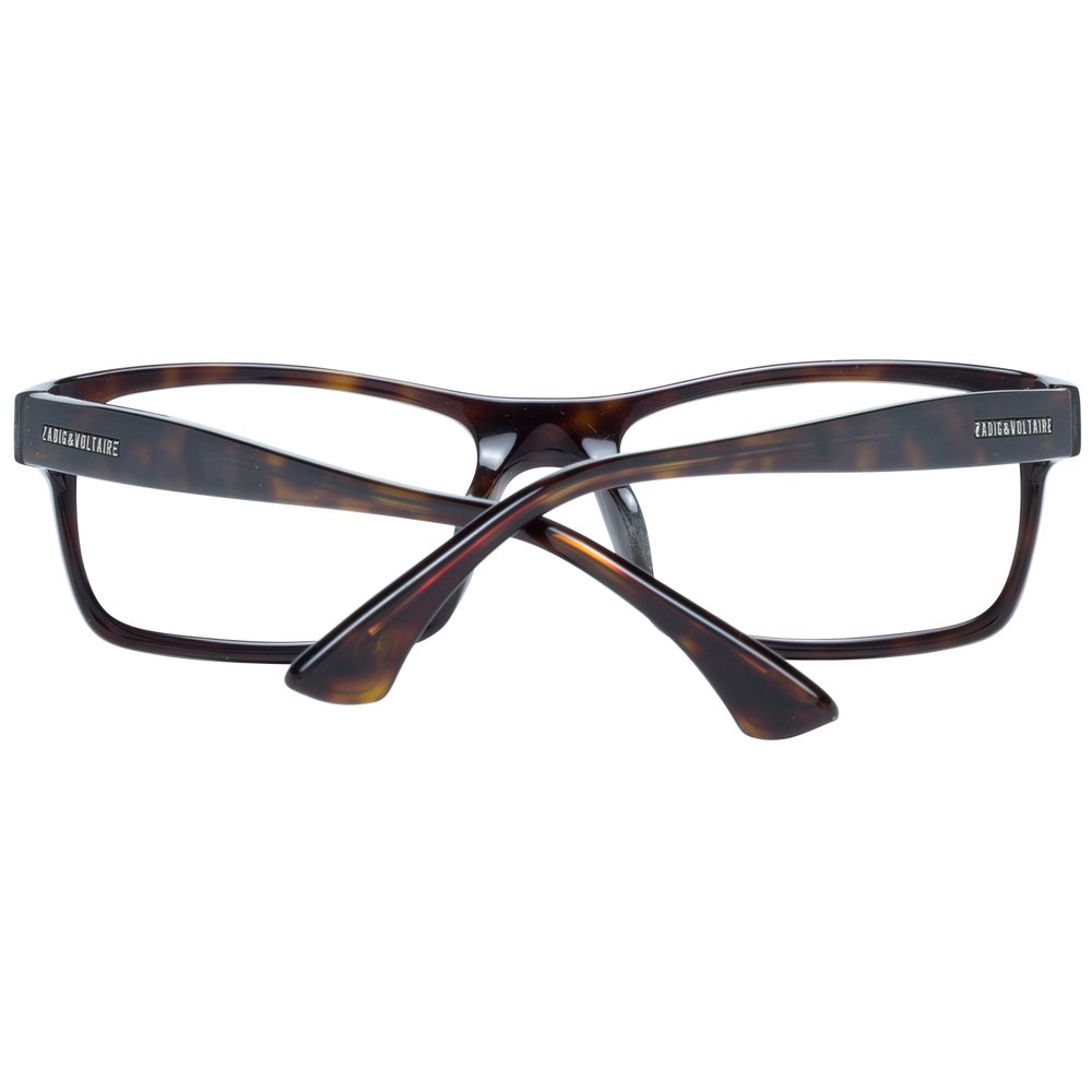 Zadig & Voltaire Men’s Optical Frames – Brown Rectangle Full-Rim