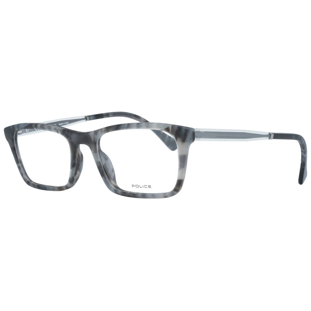 Police Men's Optical Glasses – Grey Square Frame, 52mm