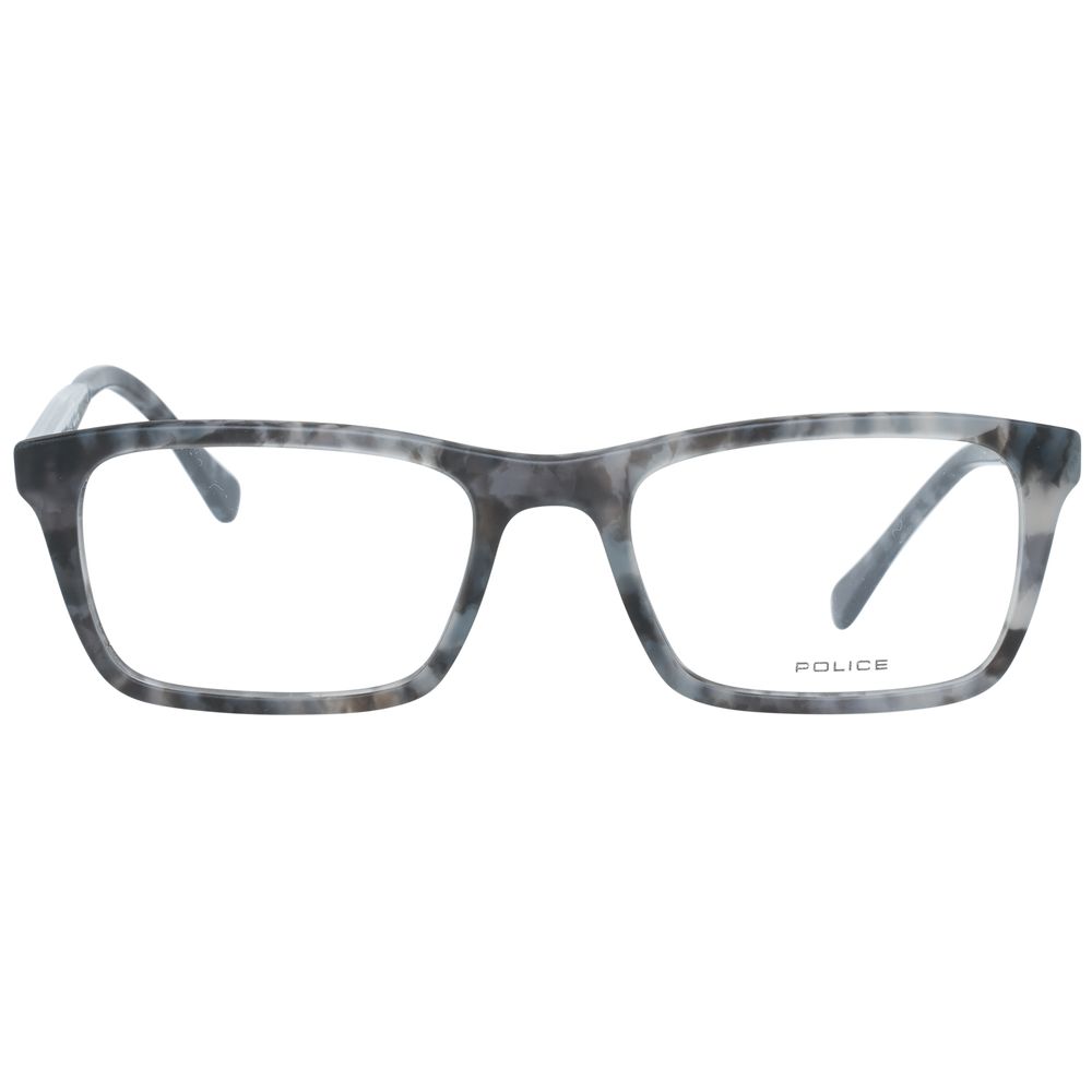 Police Men's Optical Glasses – Grey Square Frame, 52mm
