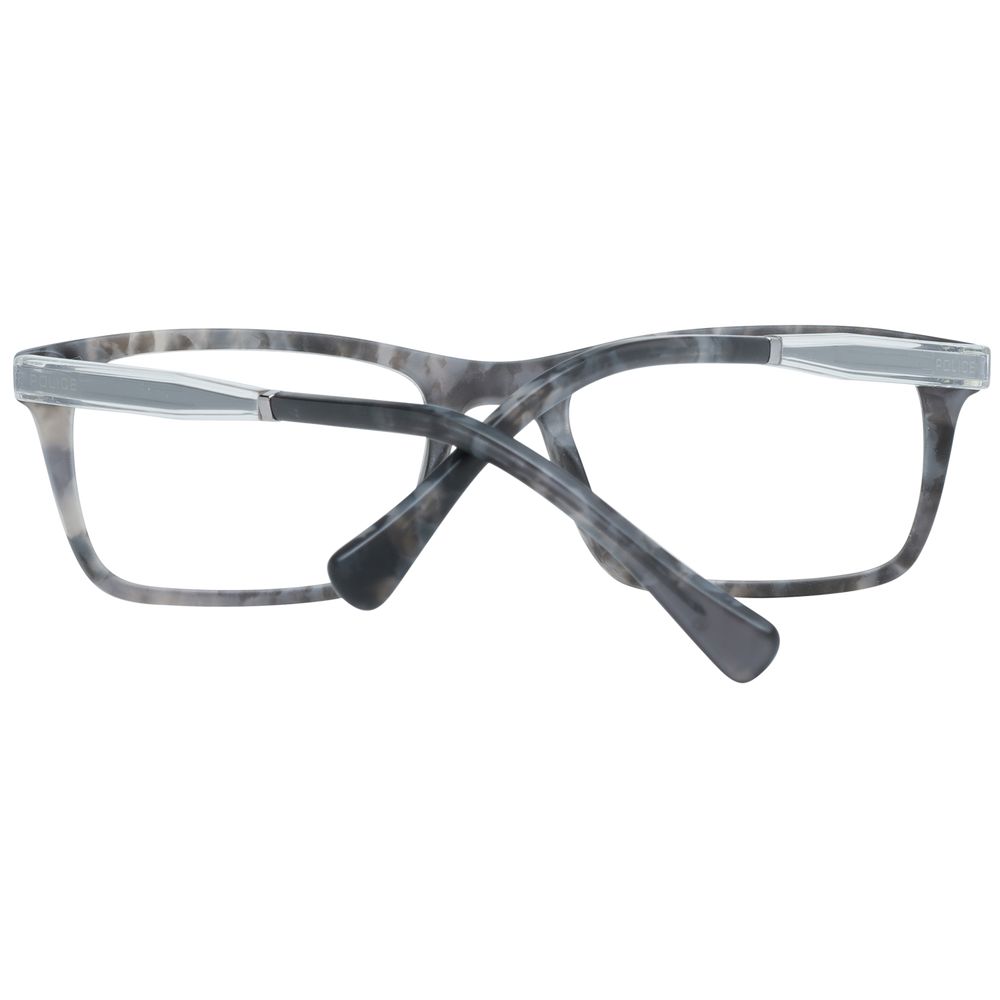 Police Men's Optical Glasses – Grey Square Frame, 52mm