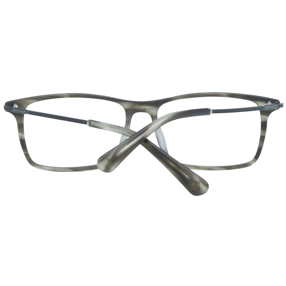 Police Gray Men's Optical Frames – Square Full-Rim Design