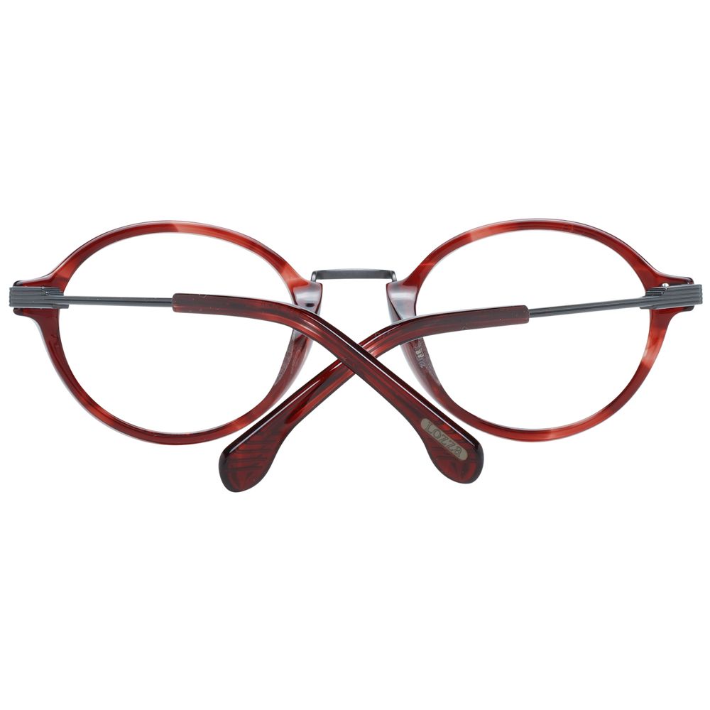 Lozza Burgundy Unisex Optical Frames – Square Full-Rim, 48mm