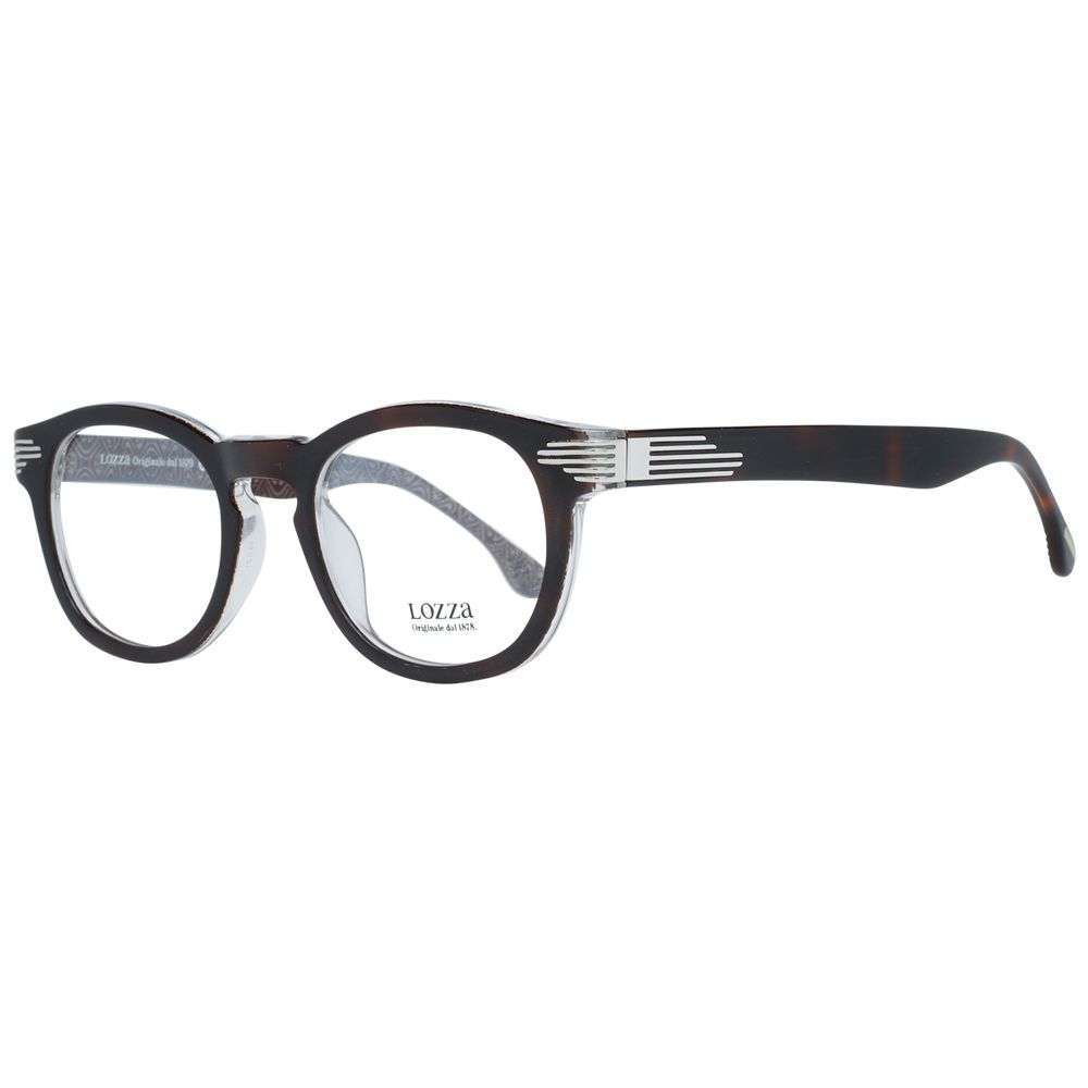 Lozza Brown Unisex Optical Frames – Square Full-Rim, 48mm
