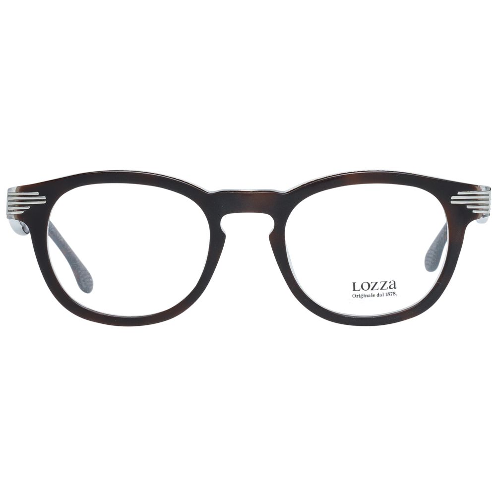 Lozza Brown Unisex Optical Frames – Square Full-Rim, 48mm