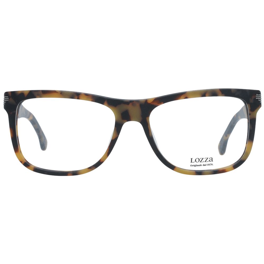 Lozza Brown Men’s Optical Frames – Square Full-Rim, 54mm