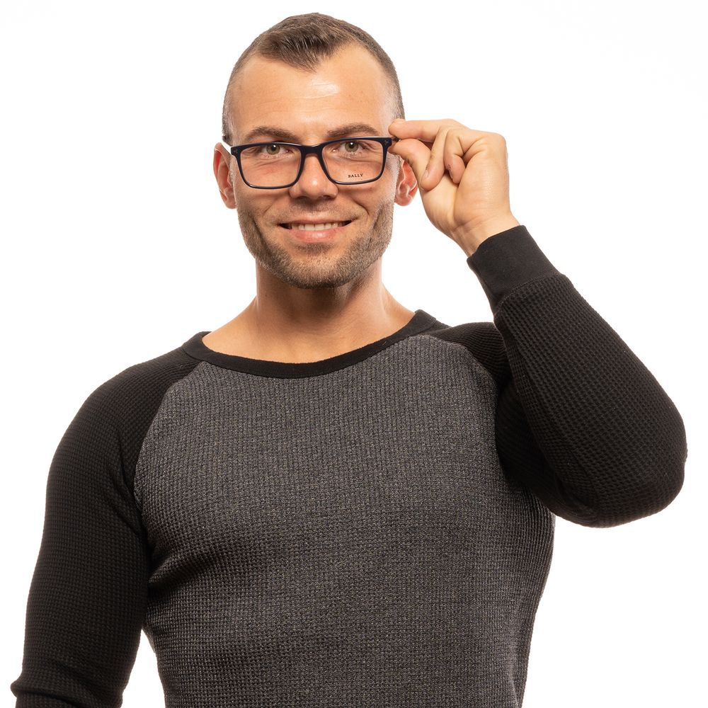 Bally Black Men’s Optical Frames – Rectangle Full-Rim, 54mm