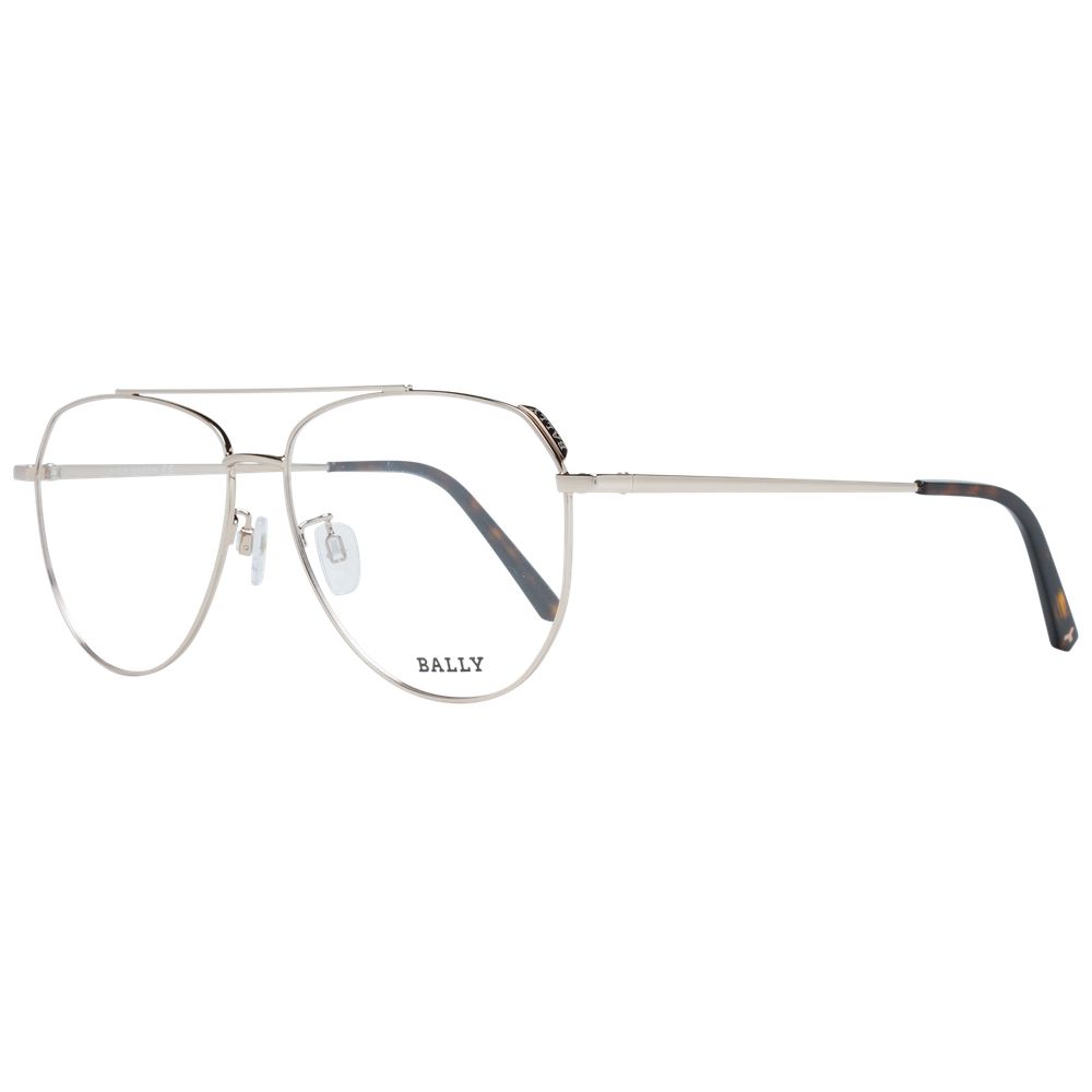 Bally Rose Gold Unisex Optical Frames – Aviator Style