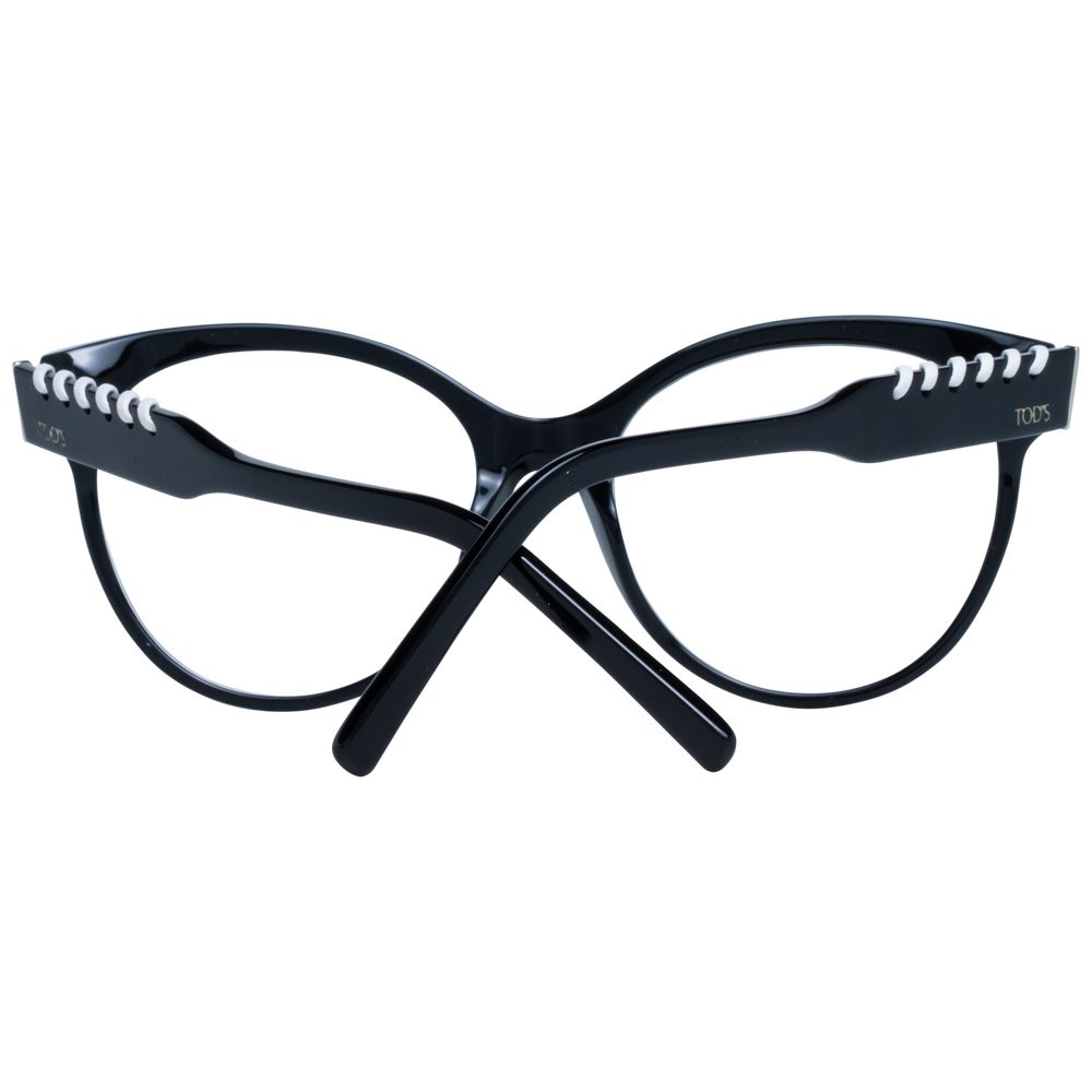 Tod's Women’s Optical Frames – Black Round Full-Rim, 55mm