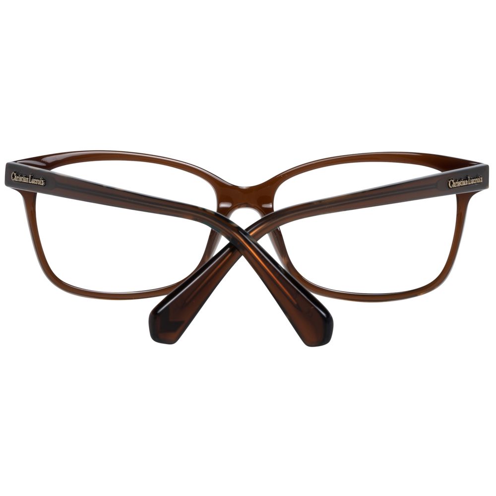 Christian Lacroix Women’s Optical Frames – Brown Trapezium, 53mm