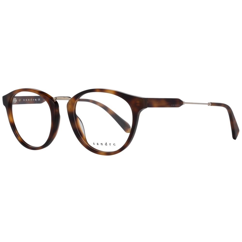 Sandro Brown Men’s Optical Frames – Round Full-Rim, 49mm