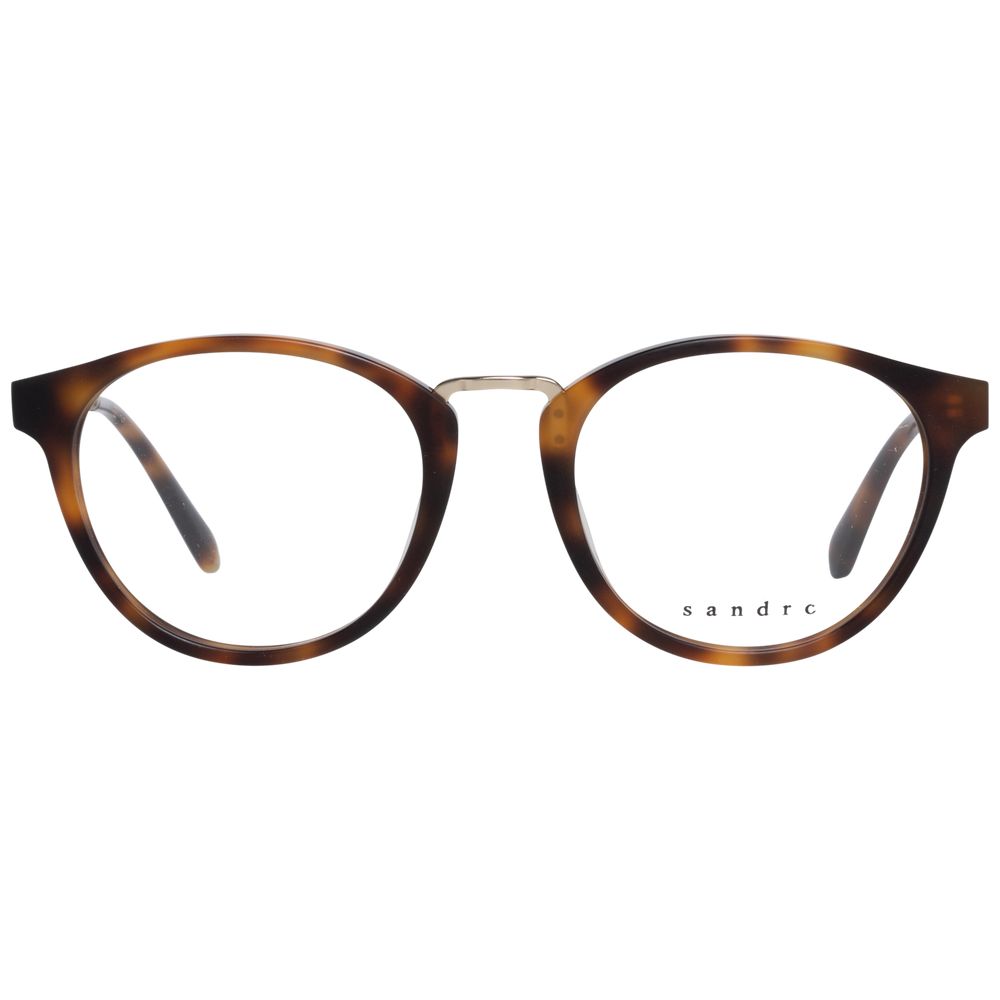 Sandro Brown Men’s Optical Frames – Round Full-Rim, 49mm