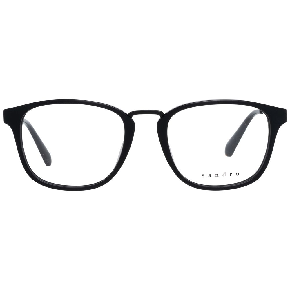 Sandro Men's Optical Frames – Black Rectangle Design, 51mm