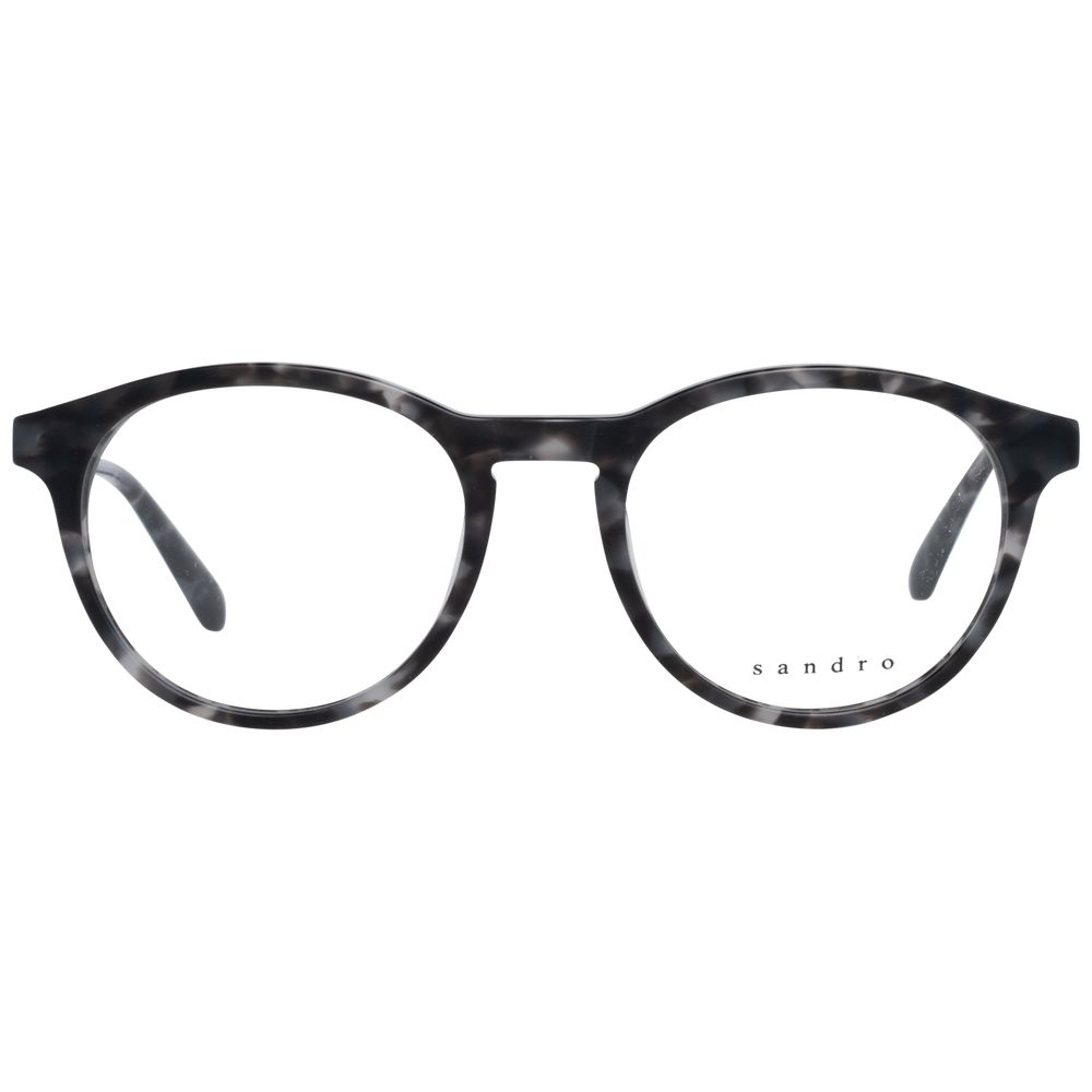 Sandro Gray Men’s Optical Frames – Round Full-Rim, 50mm