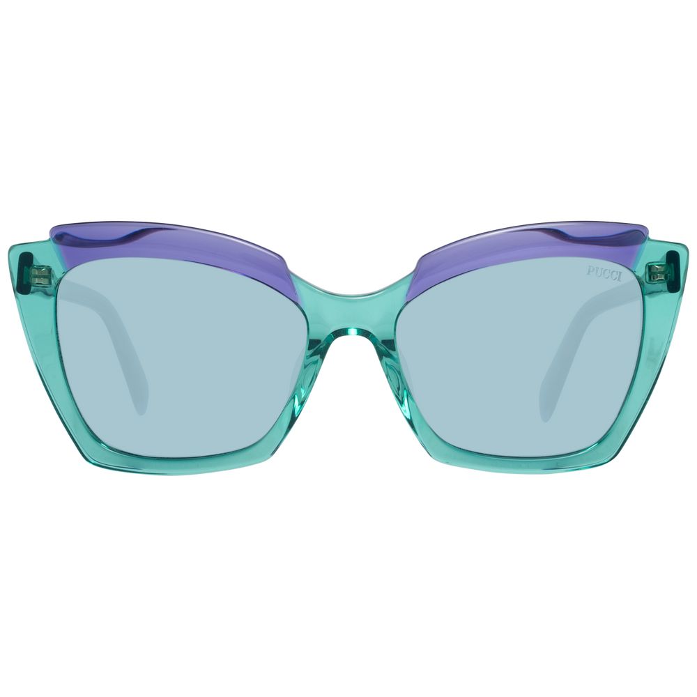 Emilio Pucci Green Cat Eye Women's Sunglasses