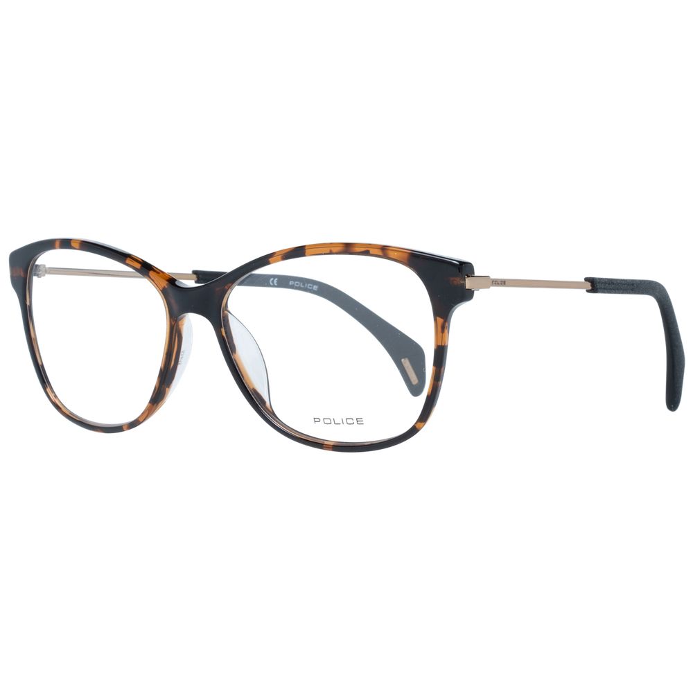 Police Women’s Optical Frames – Brown Rectangle Frame, 52mm