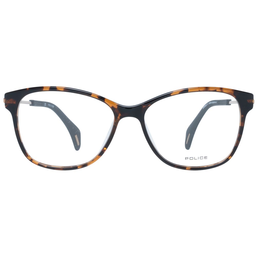 Police Women’s Optical Frames – Brown Rectangle Frame, 52mm