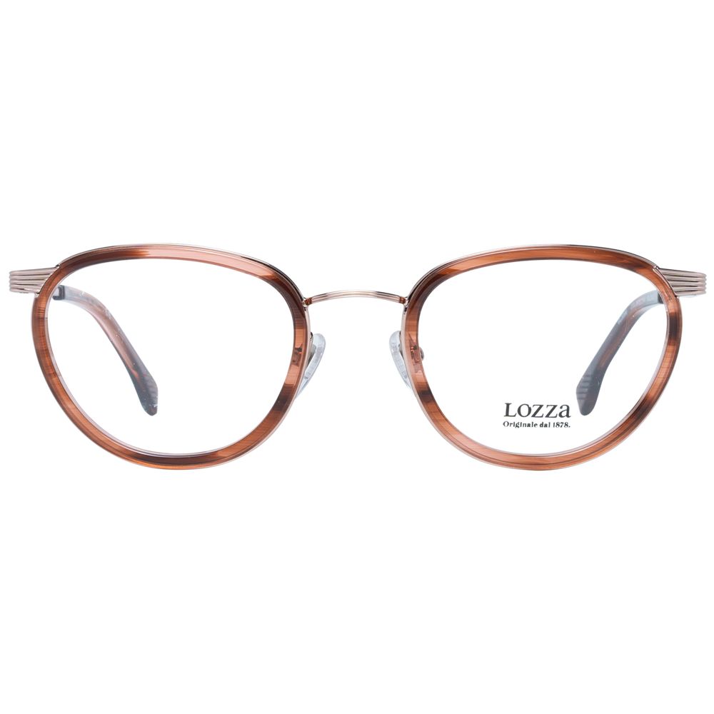 Lozza Women’s Optical Frames – Brown Oval Full-Rim