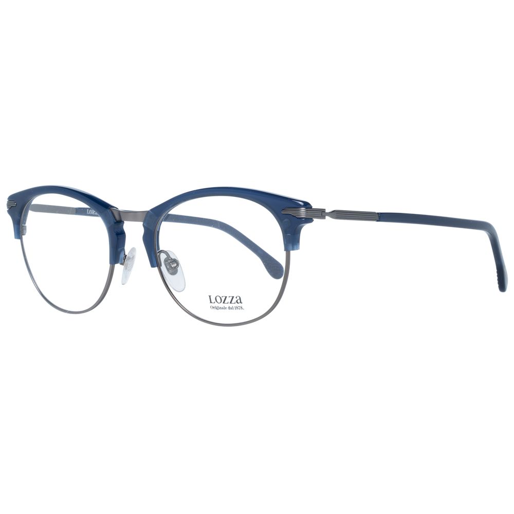 Lozza Blue Unisex Optical Frames – Oval Full-Rim Design