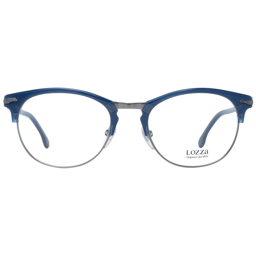 Lozza Blue Unisex Optical Frames – Oval Full-Rim Design