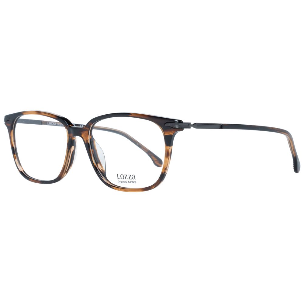 Lozza Brown Men's Optical Frames – Rectangle Full-Rim, 53mm
